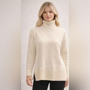 Aritzia Cream Turtleneck Sweater